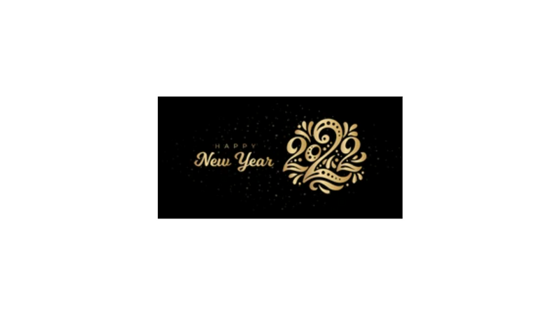 Sticker adhésif "Happy new Year 2022"